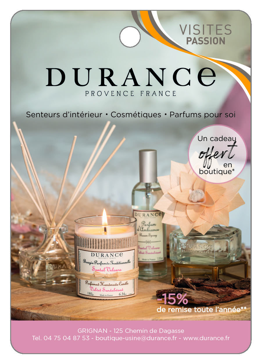 DURANCE - Provence - Senteurs d'intérieur, cosmétique, Parfums pour soi.