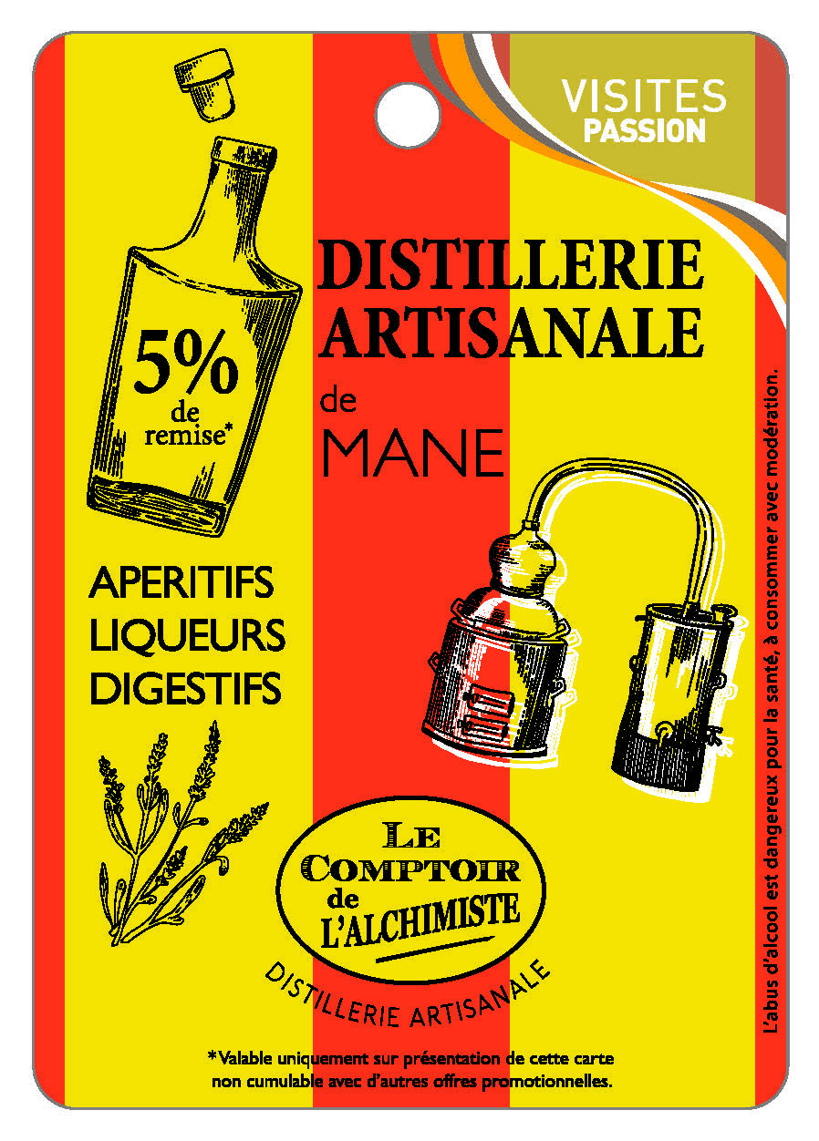 Distillerie Artisanale de Mane, Le comptoir de l'Alchimiste