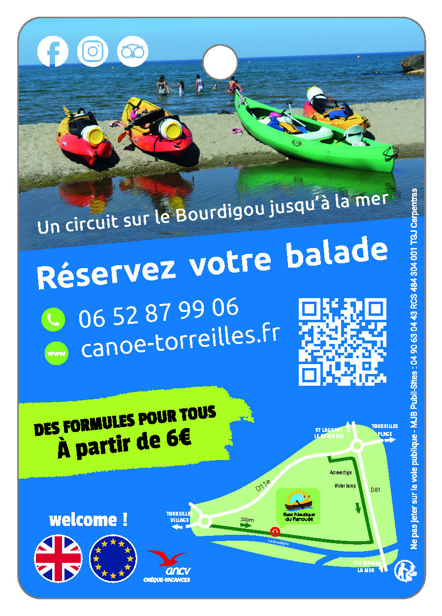 BASE NAUTIQUE DU PARROUDÉ  TORREILLES - Paddle, Kayak, canoe
