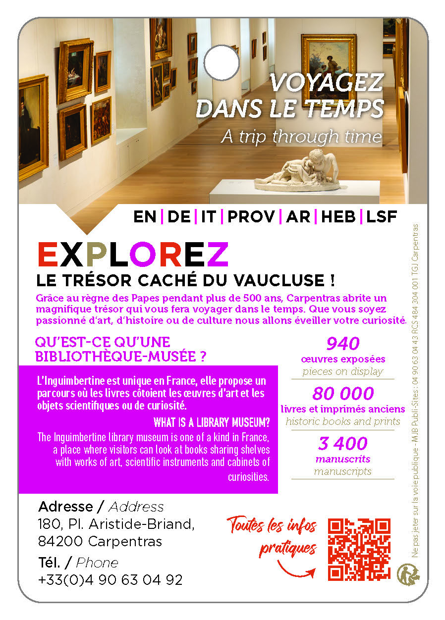 L'INGUIMBERTINE à L'Hotele-Dieu , Bibliothèque Musée -UNIQUE EN FRANCE