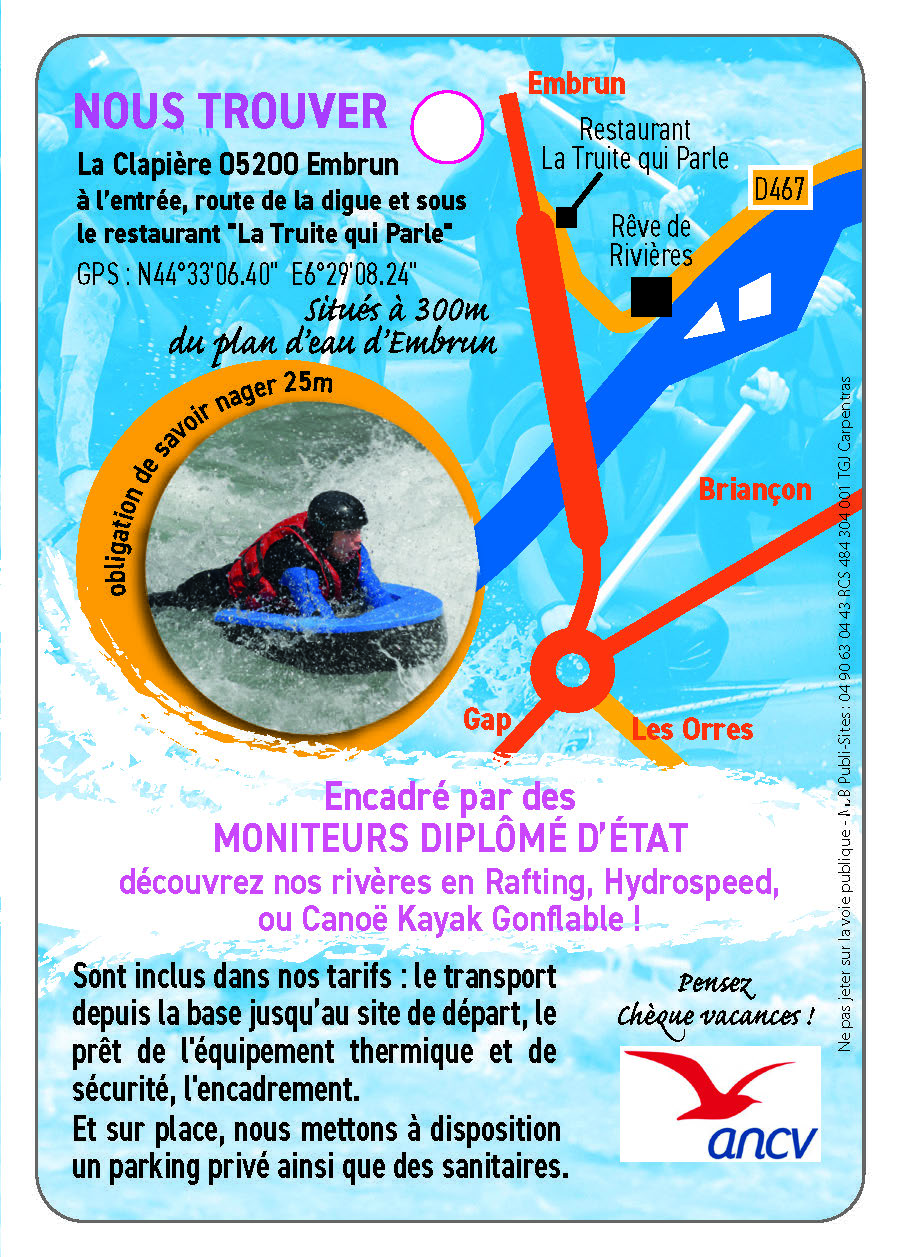 RÊVES DE RIVIÈRES - Rafting, Hydrospeed et Canoë Kayak Gonflable