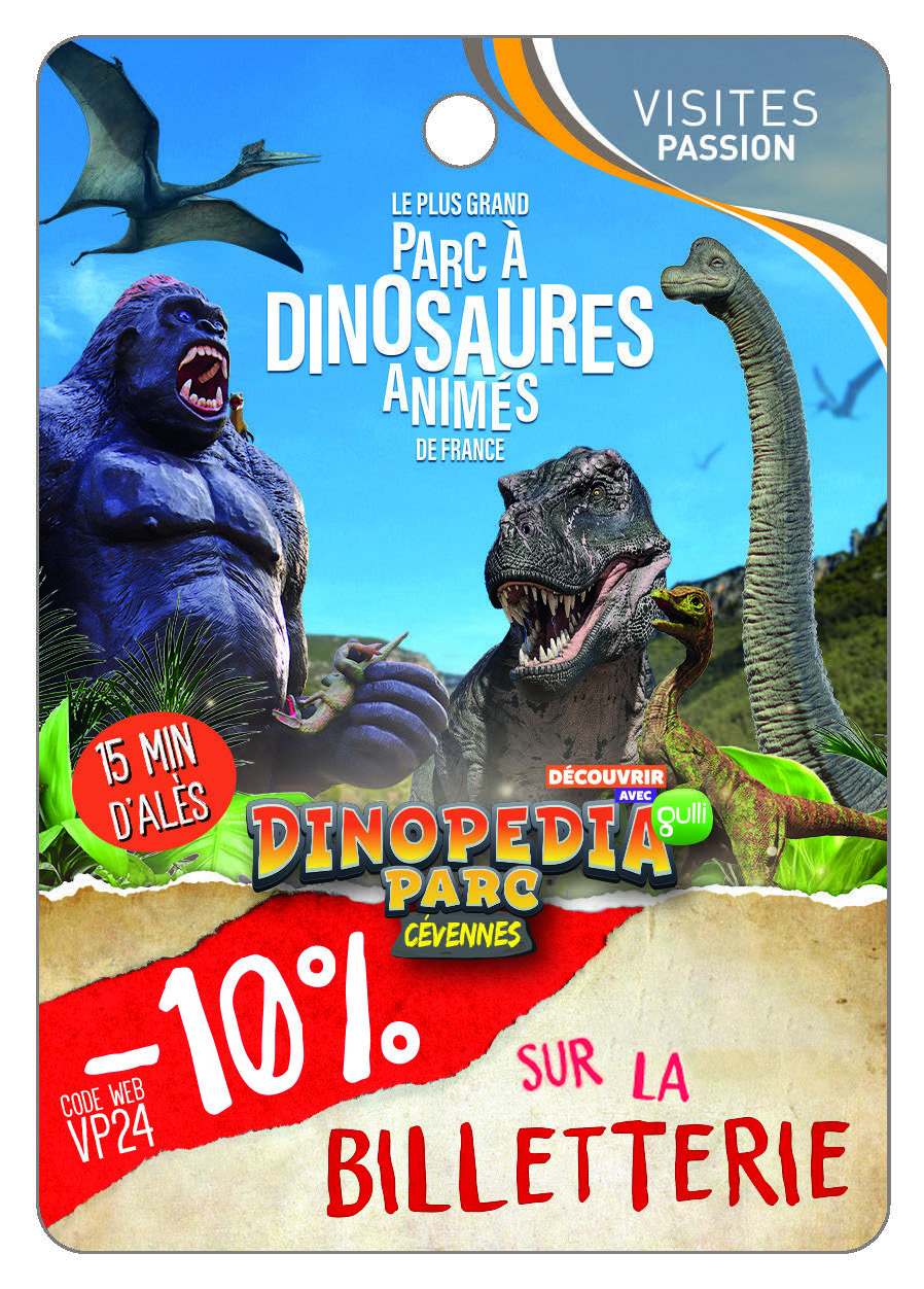 DINOPEDIA PARC - le plus grand parc à Dinosaures animés de France !