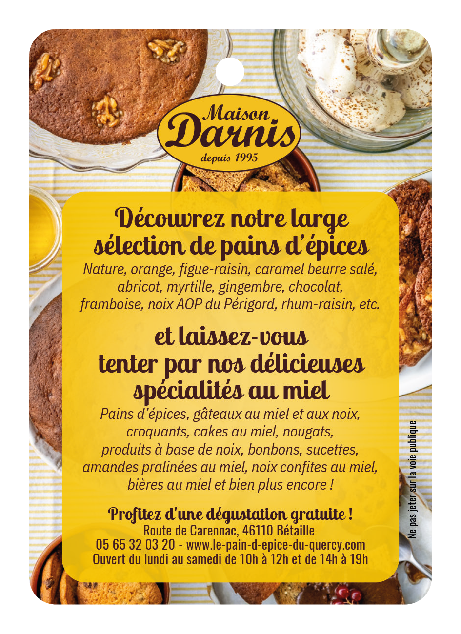 Maison Darnis pain d'épice du Quercy