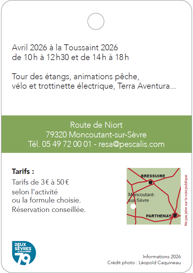 Pescalis à Moncoutant sur Sèvre