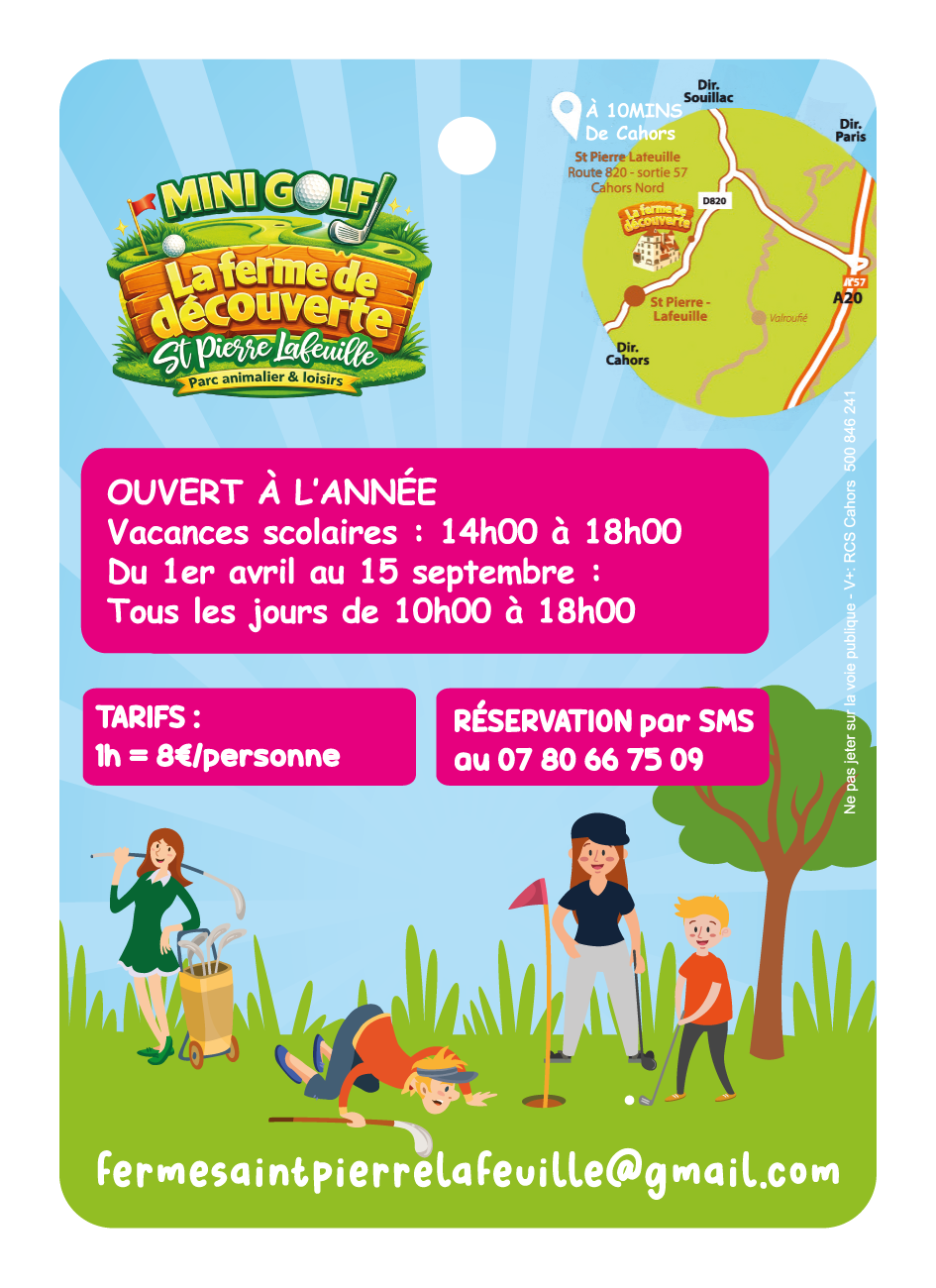 Mini Golf de la Ferme de Découverte de Saint-Pierre-Lafeuille