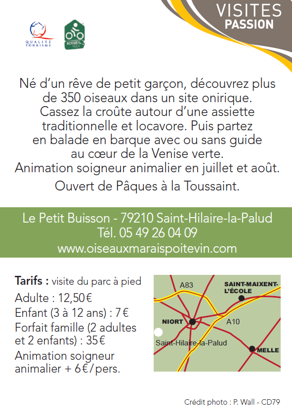 Les Oiseaux du Marais Poitevin à Saint Hilaire la Palud