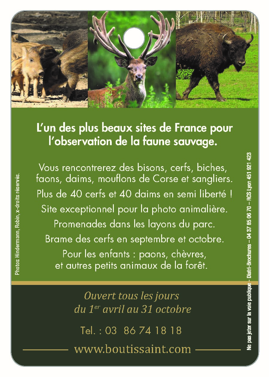 Parc Animalier de Boutissaint à Treigny